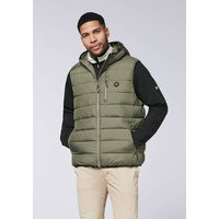 CHIEMSEE Herren Weste Padded Vest, Regular Fit, Größe L in Grau