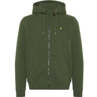 CHIEMSEE Hoodiejacke mit großem Backprint, Größe S in Grau