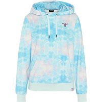 CHIEMSEE Kapuzensweatshirt mit Allover Print, Größe L in Blau