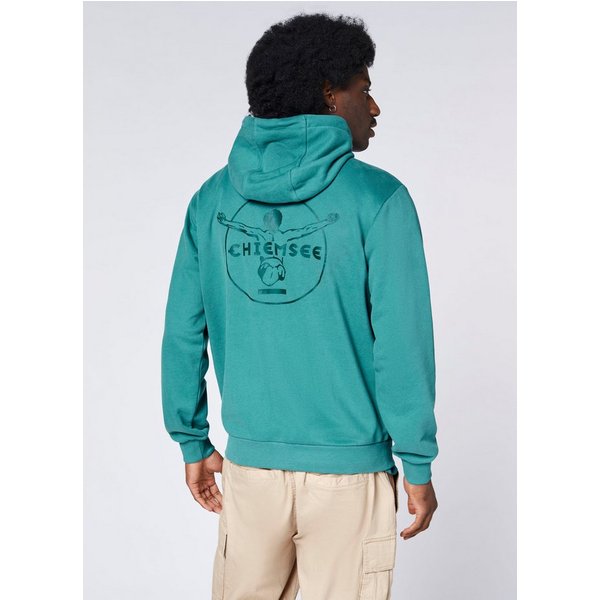 Chiemsee Kapuzensweatshirt - mit großem, tonalen Rubberprint auf dem Rücken