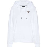 CHIEMSEE Kapuzensweatshirt mit Logo-Backprint, Größe XS in Weiß
