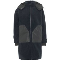 CHIEMSEE Mantel aus weichem Sherpa, Größe L in Schwarz