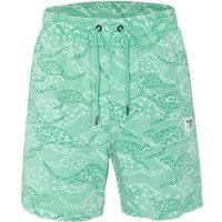 CHIEMSEE Shorts mit Allover-Print, Größe 2XL in Grün