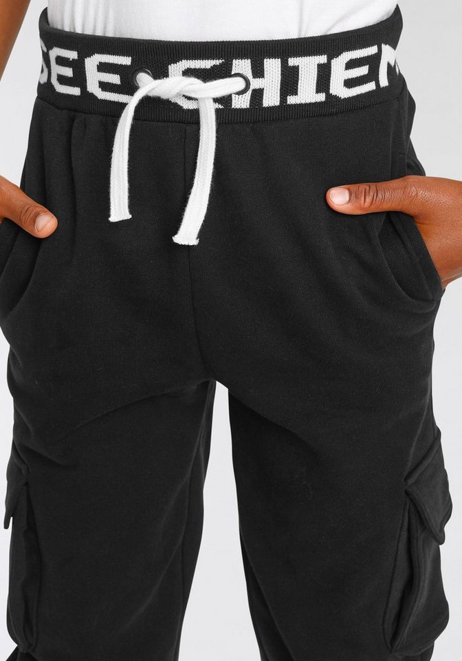 Chiemsee Sweathose Jogginghose mit großem Logo im Bund – Bild 4 von 5