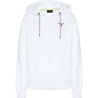 CHIEMSEE Sweatjacke mit großem Rückenprint, Größe XS in Weiß