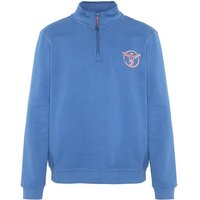 CHIEMSEE Sweatshirt mit gestickten Logo auf der Brust, Größe M in Blau