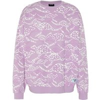 CHIEMSEE Sweatshirt mit Känguru-Alloverprint, Größe L in Lila