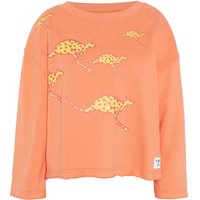 CHIEMSEE Sweatshirt mit platziertem Känguru-Print, Größe M in Orange