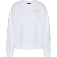 CHIEMSEE Sweatshirt mit tonalem Rückenprint, Größe S in Weiß