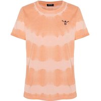 CHIEMSEE T-Shirt mit Batik-Unikat, Größe L in Orange