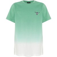 CHIEMSEE T-Shirt mit Dip-Dye Unikat, Größe 170/176 in Grün