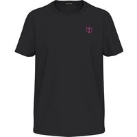 CHIEMSEE T-Shirt mit Kontrastlogo, Größe L in Schwarz