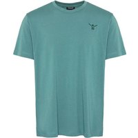 CHIEMSEE T-Shirt mit tonalem Logoprint, Größe 4XL in Blau