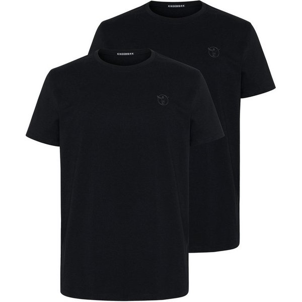 Chiemsee T-Shirt (Packung, 2-tlg., 2) im Doppelpack, mit Rundhalsausschnitt, Kurzarm-Design, aus Baumwolle