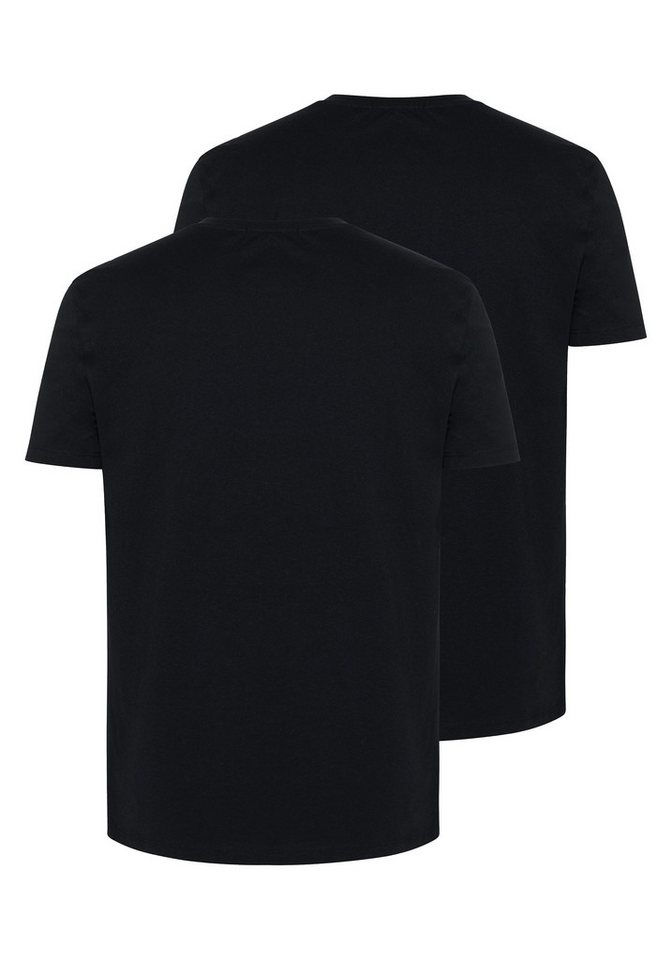 Chiemsee T-Shirt (Packung, 2-tlg., 2) im Doppelpack, mit Rundhalsausschnitt, Kurzarm-Design, aus Baumwolle – Bild 4 von 4