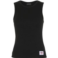 CHIEMSEE Tank Top aus feiner Baumwollrippe, Größe S in Schwarz