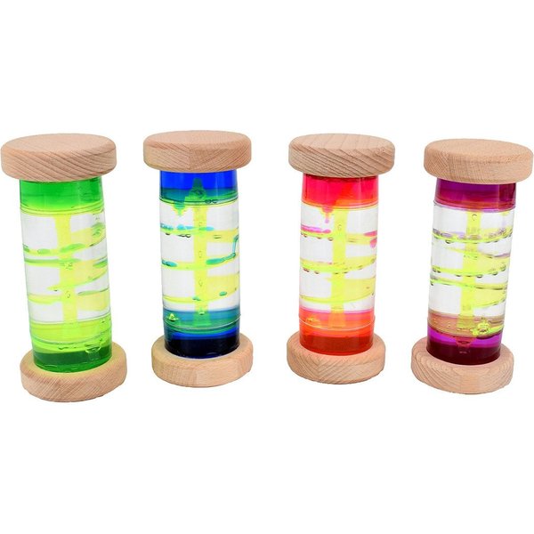 CHiLA Sanduhr Sanduhr Flüssig Spirale - Holz einzeln