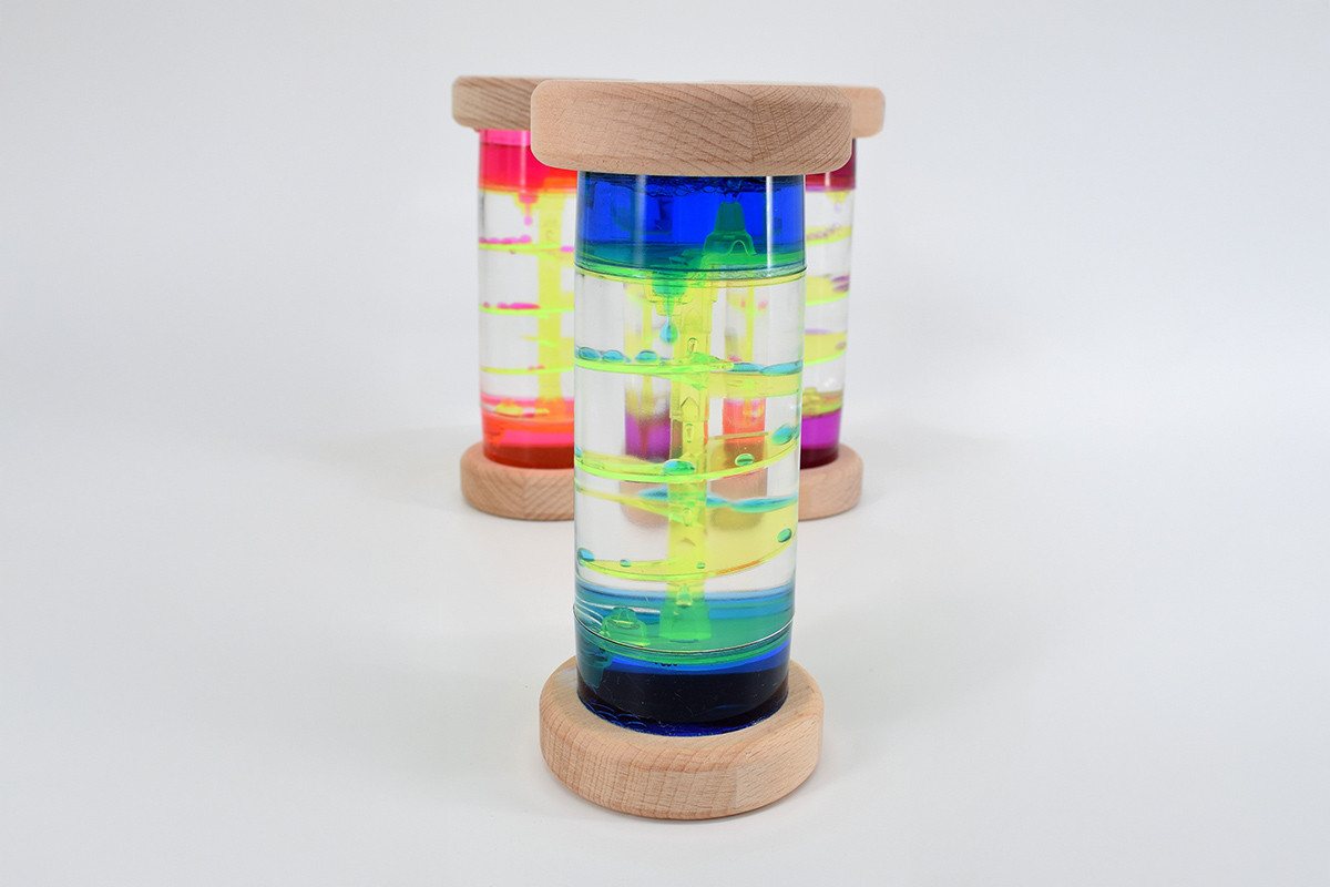 CHiLA Sanduhr Sanduhr Flüssig Spirale - Holz einzeln – Bild 4 von 4
