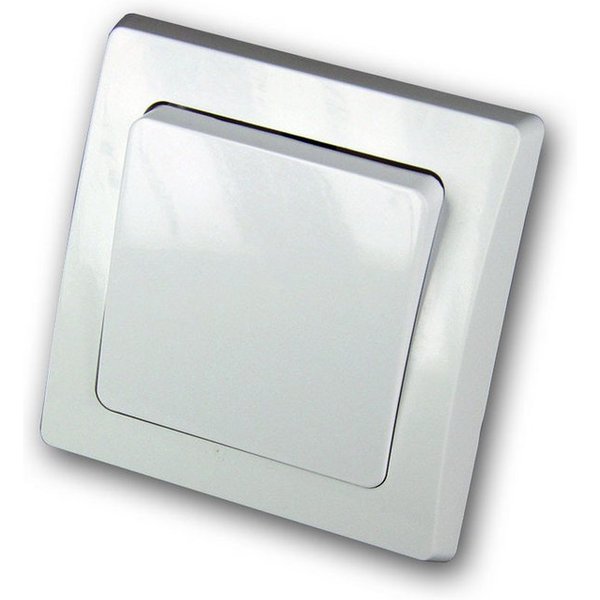 ChiliTec DELPHI Wechsel-Schalter 250V~/10A, weiß, Schrauban Unterputzschalter