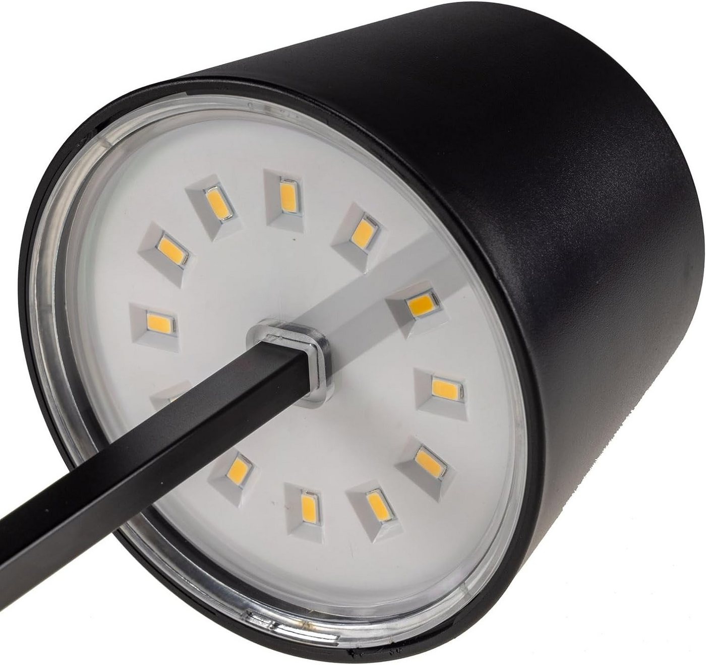 ChiliTec LED Tischleuchte mobile Batterie-Tischleuchte 26cm schwarz dimmbar, warmweiß – Bild 3 von 5