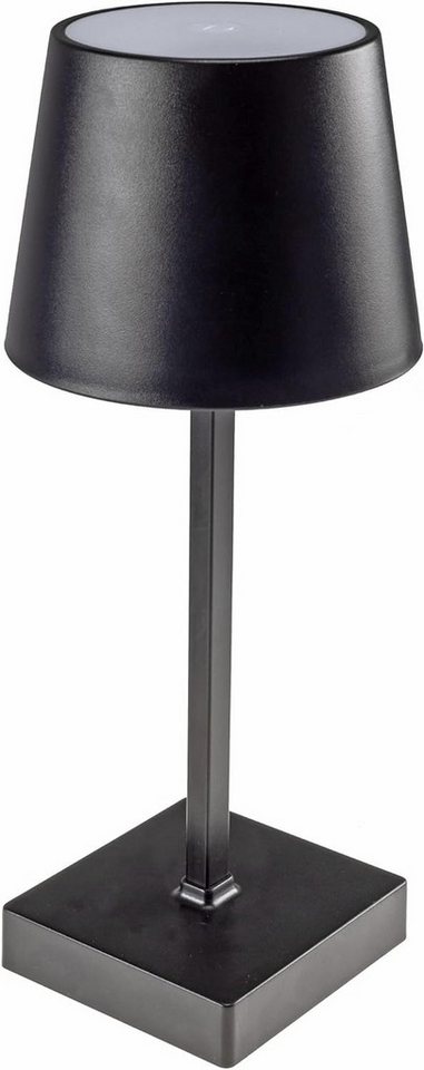 ChiliTec LED Tischleuchte mobile Batterie-Tischleuchte 26cm schwarz dimmbar, warmweiß – Bild 5 von 5