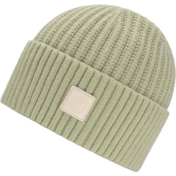 chillouts Strickmütze Denise Hat mit sichtbarem Logo-Patch