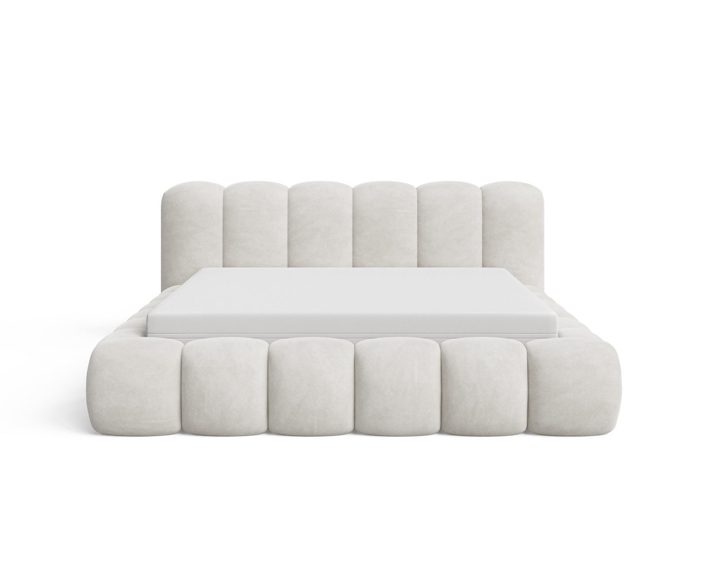 Chilly Möbel Polsterbett Samt Stoff mit Stauraum und Hubfunktion Metallrahmen (Boxbett ohne Matratze in vielen Farben, 140x200 160x200 180x200 200x200cm), gepol – Bild 5 von 5