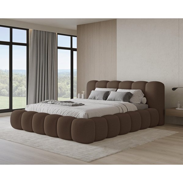 Chilly Möbel Polsterbett Stoff mit Stauraum und Hubfunktion Holzrahmen (Boxbett ohne Matratze in vielen Farben, 1-tlg., 140x200 160x200 180x200 200x200cm), gepo