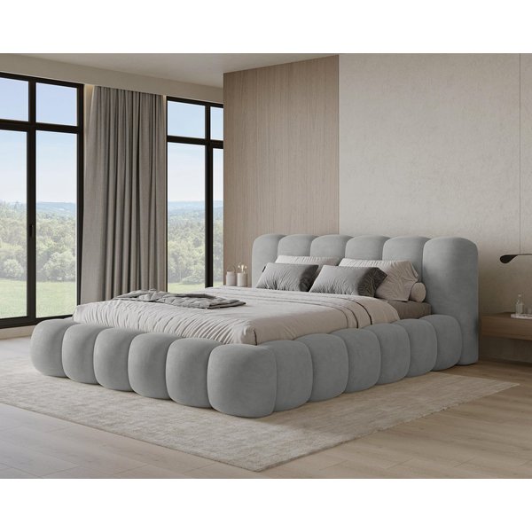 Chilly Möbel Polsterbett Stoff mit Stauraum und Hubfunktion Holzrahmen (Boxbett ohne Matratze in vielen Farben, 1-tlg., 140x200 160x200 180x200 200x200cm), gepo