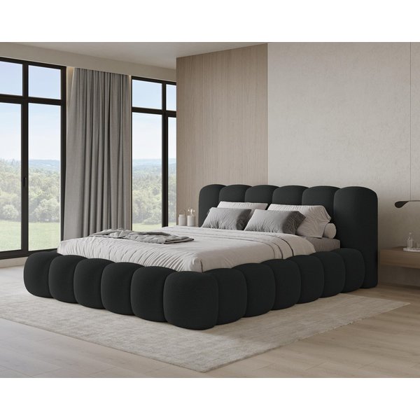 Chilly Möbel Polsterbett Stoff mit Stauraum und Hubfunktion Holzrahmen (Boxbett ohne Matratze in vielen Farben, 1-tlg., 140x200 160x200 180x200 200x200cm), gepo