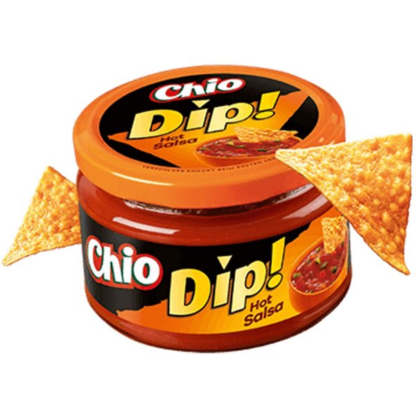 Chio Dip, Chio Dip Hot Salsa Premium Qualität für Vegetarier geeignet 200 ml