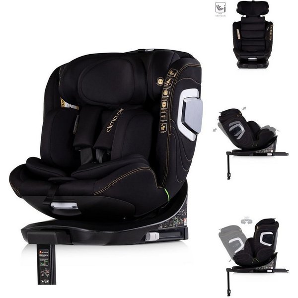 Chipolino Autokindersitz Clima Air 40-150 cm, ab: 0, bis: 12, i-Size Isofix Lüftungs-Heizfunktion, Polyester, Kunststoff, Stützbein