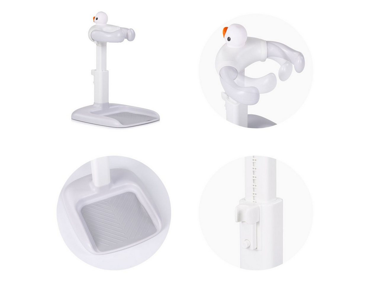 Chipolino Babybadewanne Duck, höhenverstellbar, rutschfester Standfuß, ab 12 Monate, bis 30 kg – Bild 4 von 4
