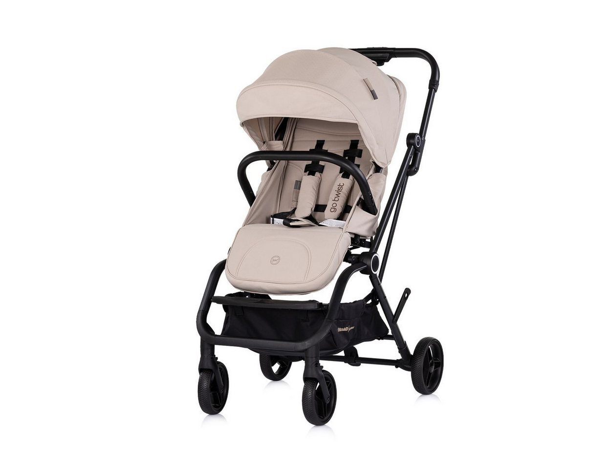 Chipolino Kinder-Buggy Go Twist, Aluminium, PU-Räder, 5-Punkt-Gurt, Sicherheitsgurt, Hinterradbremse – Bild 2 von 5