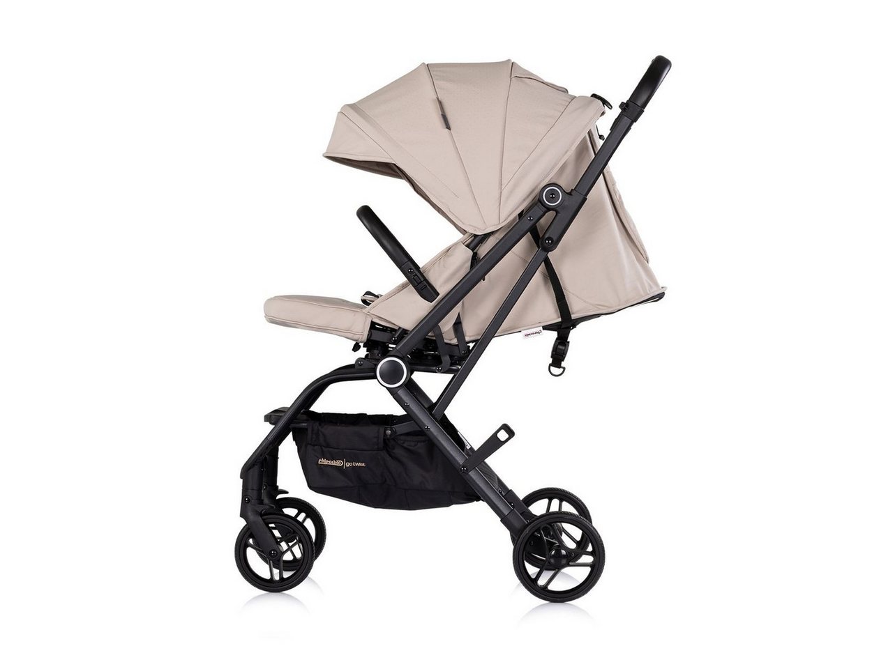 Chipolino Kinder-Buggy Go Twist, Aluminium, PU-Räder, 5-Punkt-Gurt, Sicherheitsgurt, Hinterradbremse – Bild 3 von 5