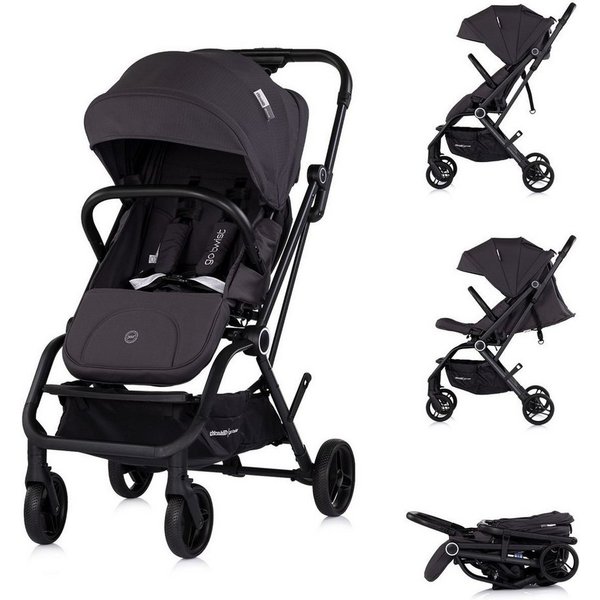Chipolino Kinder-Buggy Go Twist, Aluminium, PU-Räder, 5-Punkt-Gurt, Sicherheitsgurt, Hinterradbremse