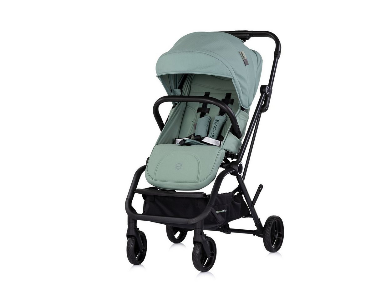 Chipolino Kinder-Buggy Go Twist, Aluminium, PU-Räder, 5-Punkt-Gurt, Sicherheitsgurt, Hinterradbremse – Bild 2 von 5