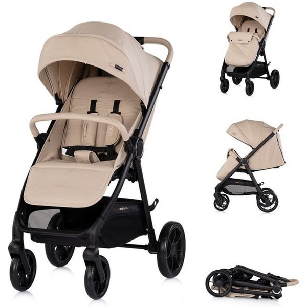 Chipolino Kinder-Buggy Ultera, EVA-Reifen, Stahlrahmen, 5-Punkt-Sicherheitsgurt, Hinterradbremse