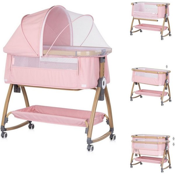 Chipolino Komplettbett Charisma, 84 x 49 cm, Wiegenfunktion, höhenverstellbar, Anti-Reflux, Moskitonetz