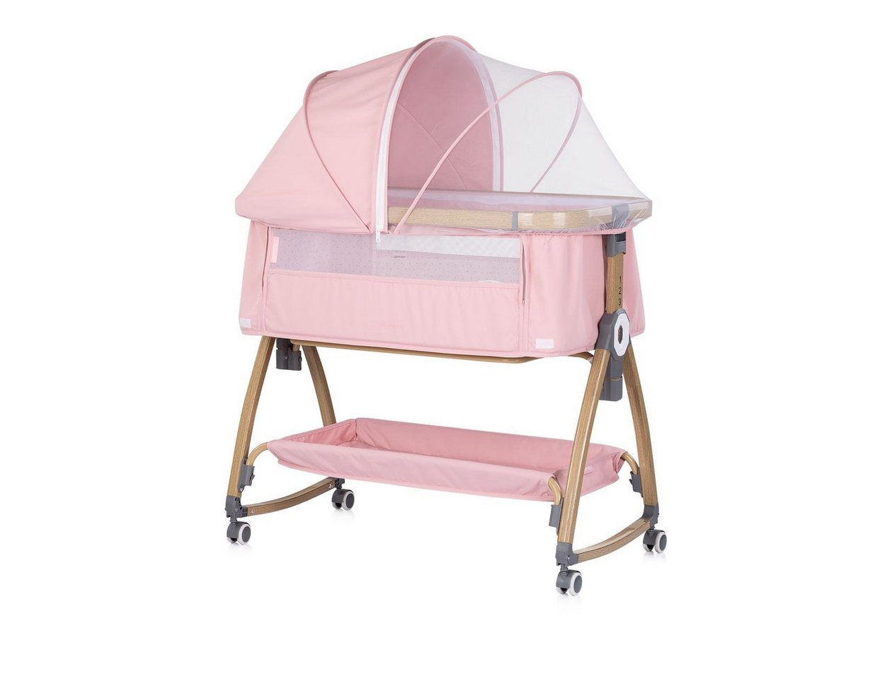 Chipolino Komplettbett Charisma, 84 x 49 cm, Wiegenfunktion, höhenverstellbar, Anti-Reflux, Moskitonetz – Bild 2 von 5