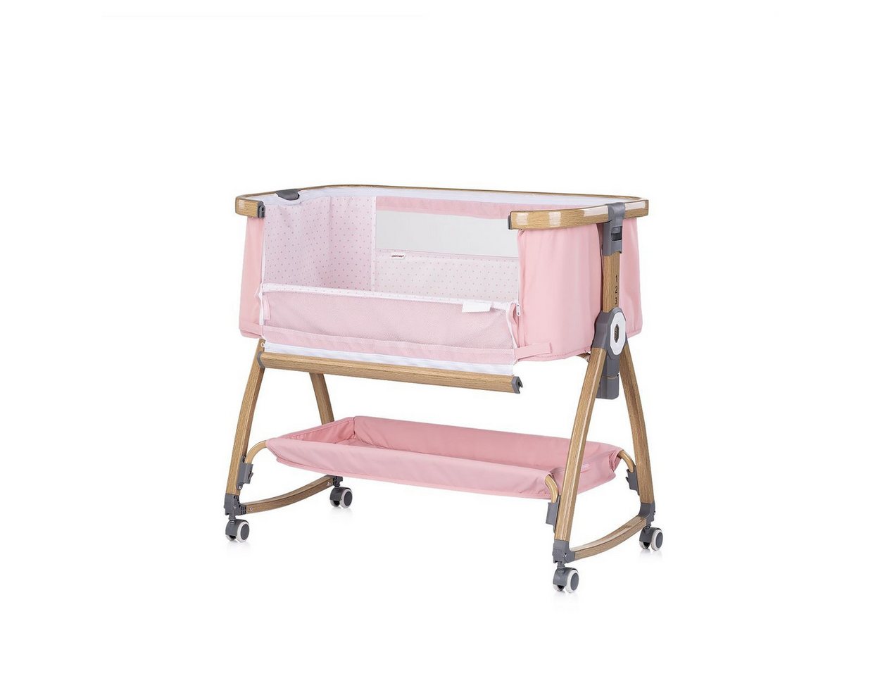 Chipolino Komplettbett Charisma, 84 x 49 cm, Wiegenfunktion, höhenverstellbar, Anti-Reflux, Moskitonetz – Bild 3 von 5