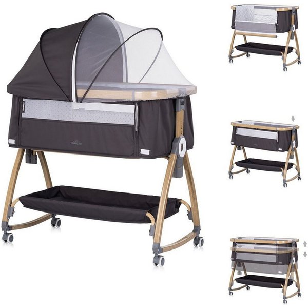 Chipolino Komplettbett Charisma, 84 x 49 cm, Wiegenfunktion, höhenverstellbar, Anti-Reflux, Moskitonetz