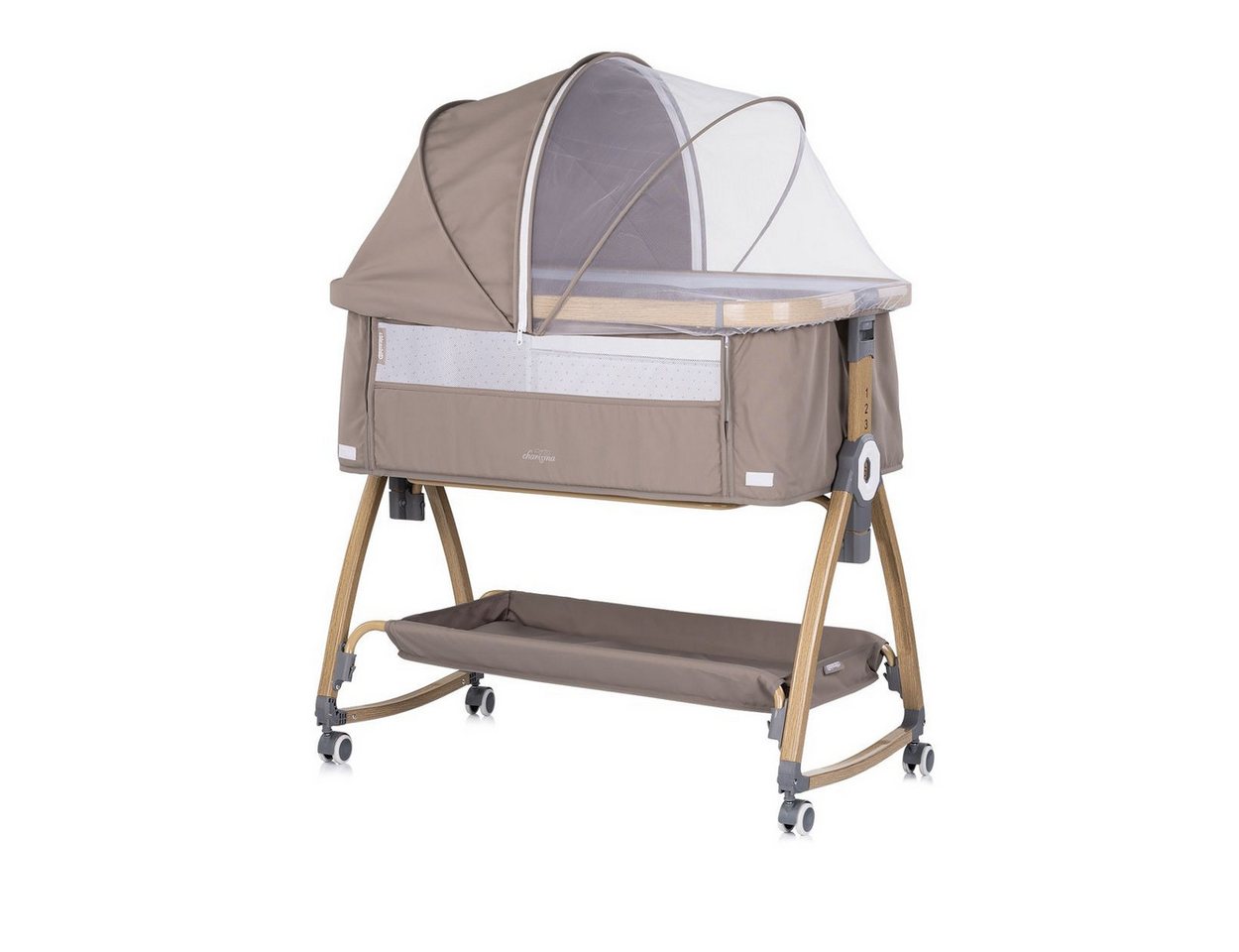 Chipolino Komplettbett Charisma, 84 x 49 cm, Wiegenfunktion, höhenverstellbar, Anti-Reflux, Moskitonetz – Bild 2 von 5