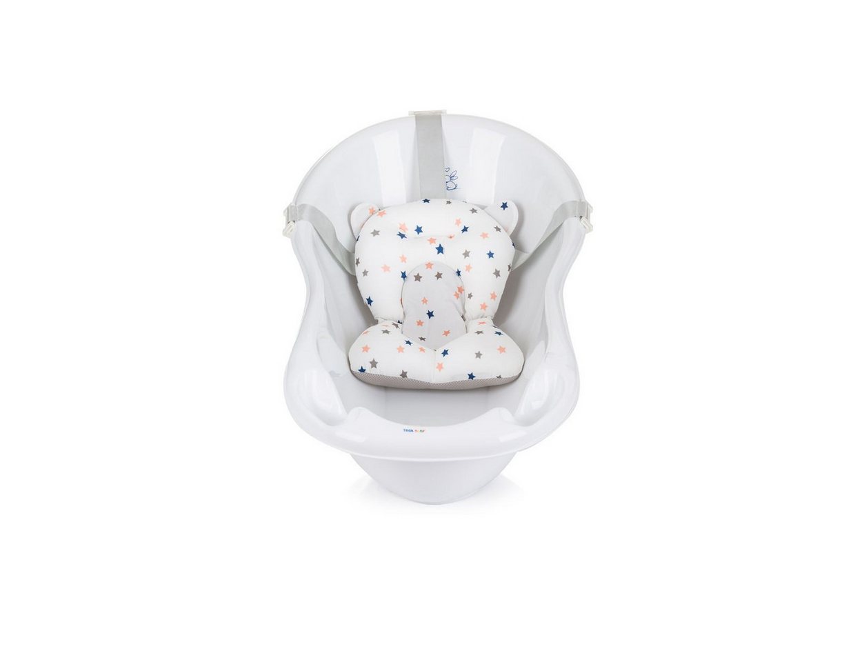 Chipolino Wanneneinlage Multi, B: 35 cm, L: 45 cm, 1-tlg., Kunststoffbügel, Polyester, Baby Badenetzt und Kissen, 100% Polyester – Bild 3 von 3