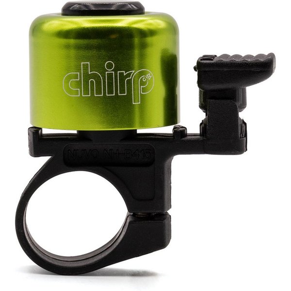 Chirp Fahrradklingel Minibell, grün eloxiert