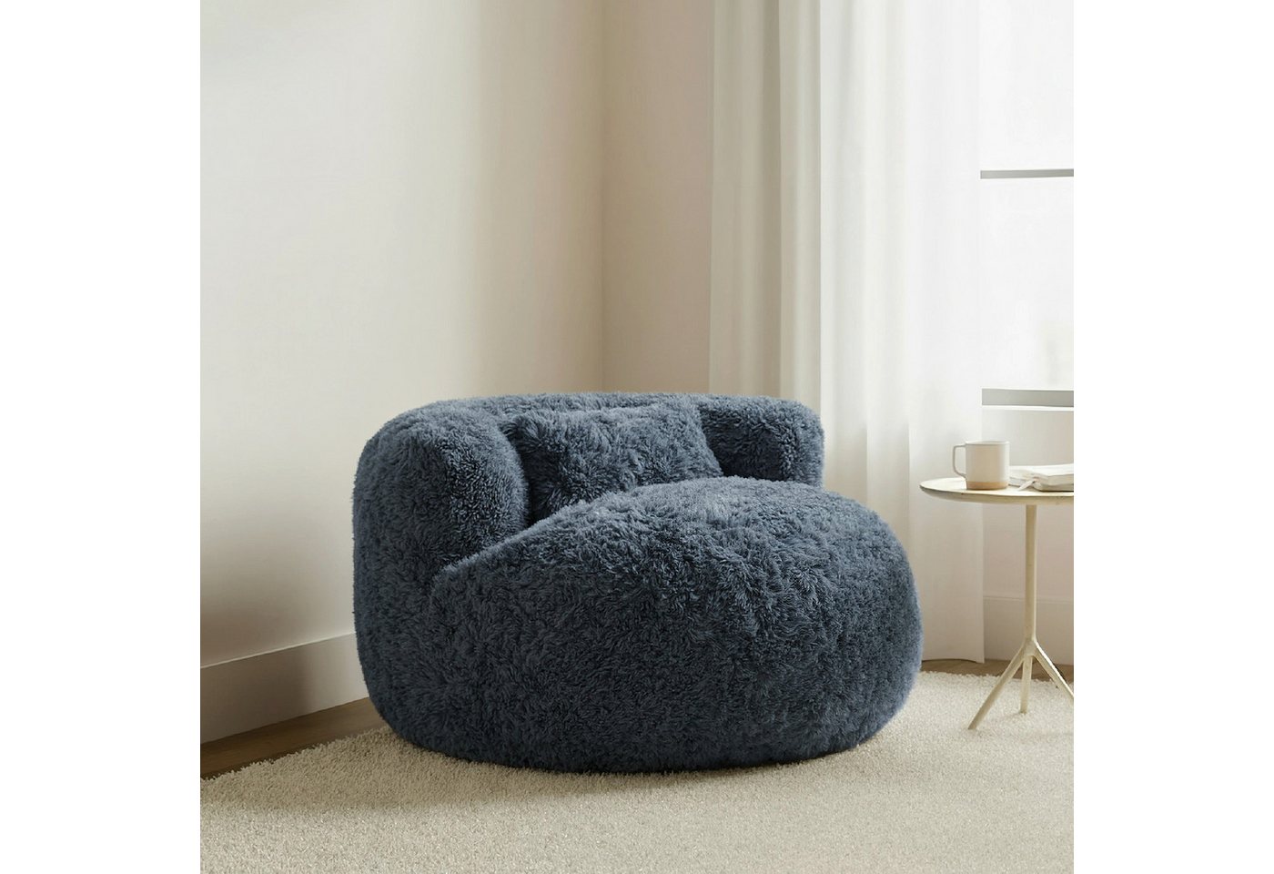 CHITA Sitzsack mit Kissen & Decke, Fleece, Gaming Sitzsack (1 Sitzsack + 1 Kissen +1 Decke), Lounge Chair Cozy, platzsparend, vakuumverpackt – Bild 3 von 5
