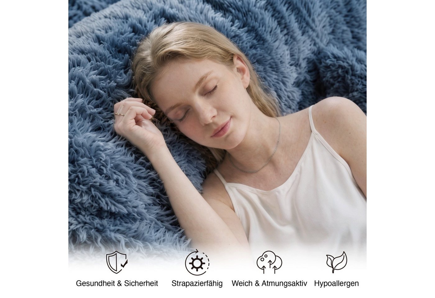 CHITA Sitzsack mit Kissen & Decke, Fleece, Gaming Sitzsack (1 Sitzsack + 1 Kissen +1 Decke), Lounge Chair Cozy, platzsparend, vakuumverpackt – Bild 5 von 5