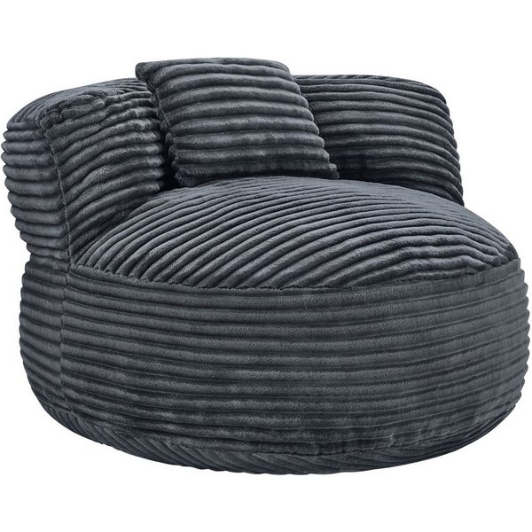 CHITA Sitzsack mit Kissen & Decke, Chenille, Gaming Sitzsack (1 Sitzsack + 1 Kissen +1 Decke), Lounge Chair Cozy, platzsparend, vakuumverpackt