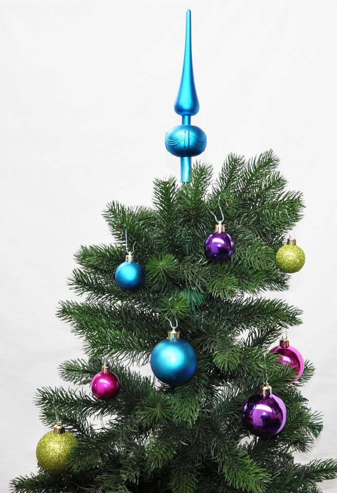 JACK Christbaumschmuck JACK by Inge 47x Kunststoff Christbaumkugeln Ø 4+6cm mit Spitze+Haken, Durchmesser Kugeln: 30 x 6cm + 17 x 4cm, Spitze: 24 x 6 cm – Bild 2 von 5