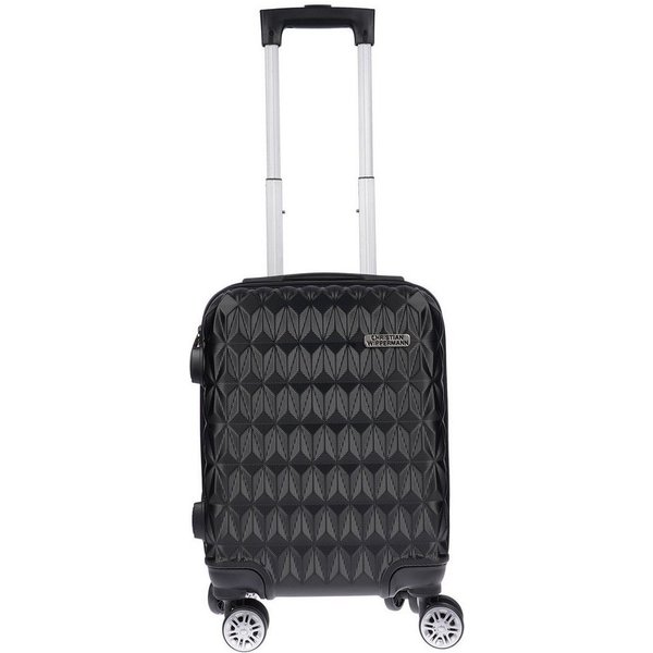 Christian Wippermann Koffer Handgepäck Trolley Handgepäckkoffer Reiskoffer Hartschale Bordgepäck, 4 Rollen, mit TSA-Schloss